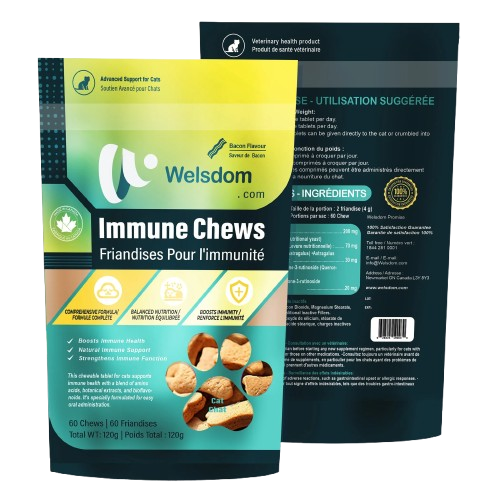Cat Immune Support Soft Chews 60ct – Daily Immune Health Supplement for Cats